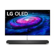Vy framifrån av LG WX 65 tum 4K Smart OLED TV OLED65WX9LA