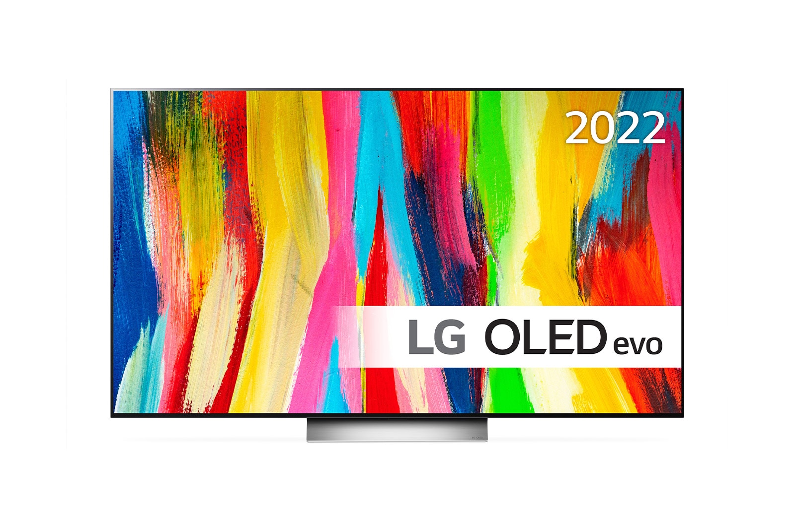 Vy framifrån av 77&#34; OLED C2 - OLED evo 4K Smart TV - OLED77C26LD OLED77C26LD