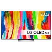 Vy framifrån av 77&#34; OLED C2 - OLED evo 4K Smart TV - OLED77C26LD OLED77C26LD
