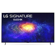 Vy framifrån av LG ZX 77 tum 8K SIGNATURE OLED TV OLED77ZX9LA