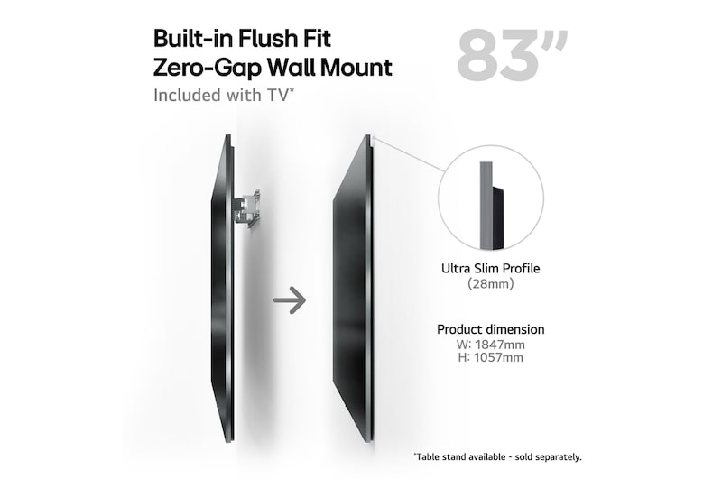 LG 83" OLED evo AI G4 4K Smart TV 2024, OLED83G45LW