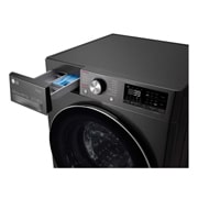 LG 10.5 kg / 7 kg Tvättmaskin/Torktumlare(Svart) - Steam, Energiklass E, TurboWash™360, AI DD™, Smart Diagnosis™ med Wi-Fi, CV90J7S2BE