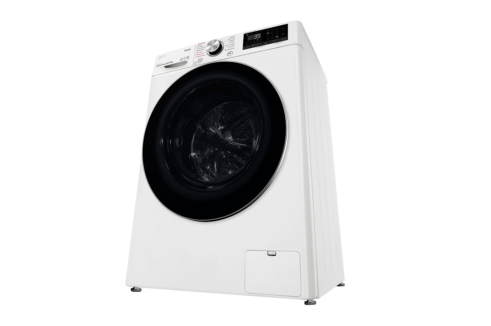 LG 8.5 kg / 5 kg Tvättmaskin/Torktumlare(Vit) - Steam+, Energiklass E, TurboWash™360, AI DD™, Smart Diagnosis™ med Wi-Fi, CV92T5S2SQE