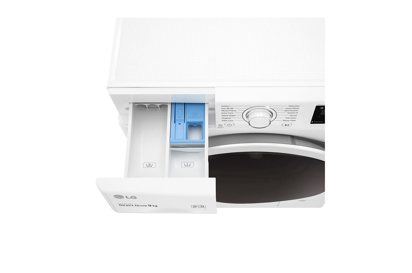 LG 9 kg Tvättmaskin(Vit), Energiklass B, AI DD™, Smart Diagnosis™, E4WV409N0W
