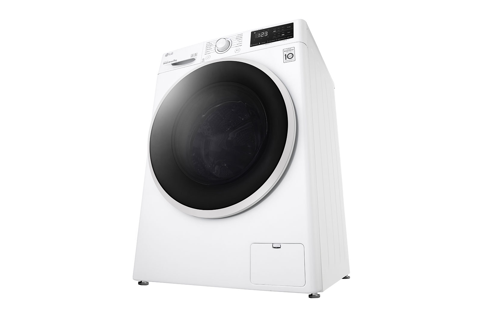 LG 9 kg Tvättmaskin(Vit), Energiklass B, AI DD™, Smart Diagnosis™, E4WV409N0W