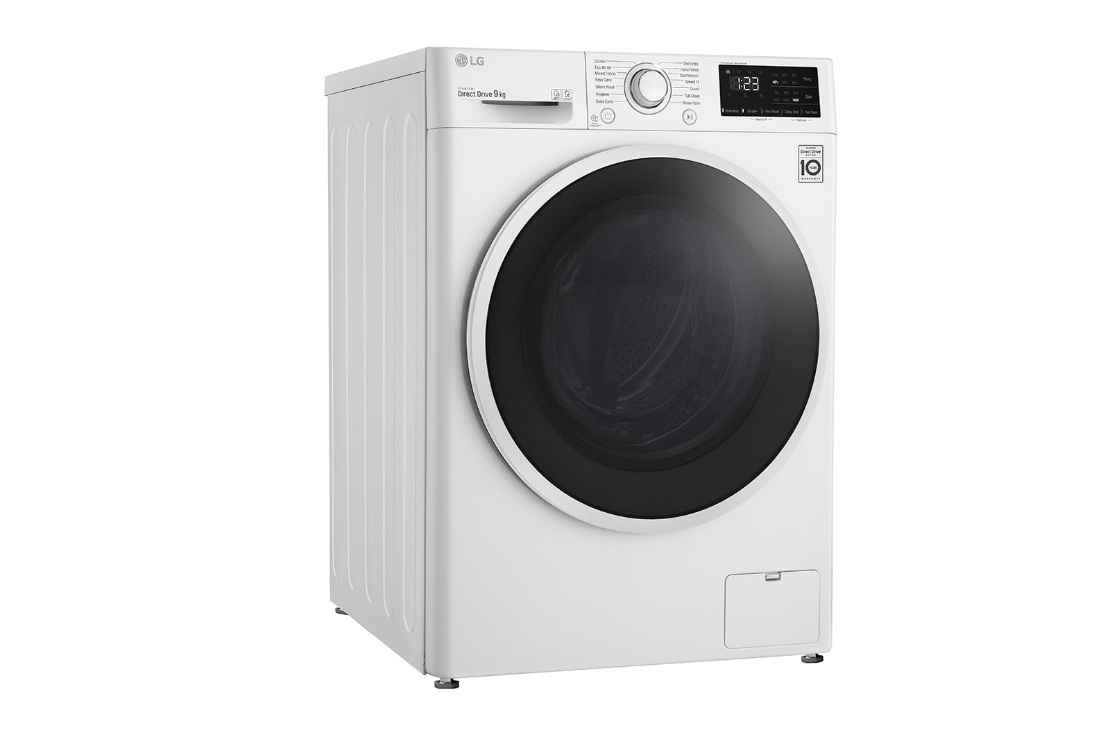 LG 9 kg Tvättmaskin(Vit), Energiklass B, AI DD™, Smart Diagnosis™, E4WV409N0W