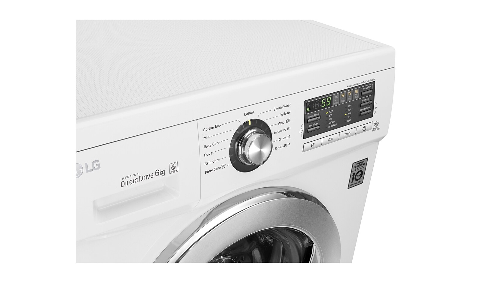 LG 1-6 kg 6 Motion Direct Drive tvättmaskin, F1296NDA3