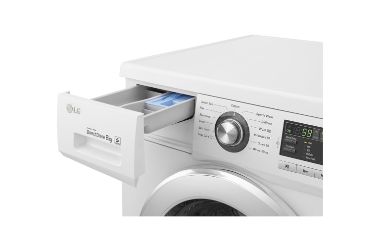 LG 1-6 kg 6 Motion Direct Drive tvättmaskin, F1296NDA3