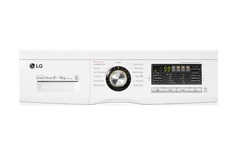 LG 1-8 / 1-4 kg 6 Motion Direct Drive tvätt/torkmaskin, F1496AD1