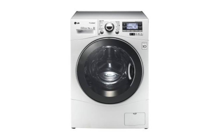 Vy framifrån av 1-9 kg Steam 6 Motion Direct Drive tvättmaskin F14A7FDS