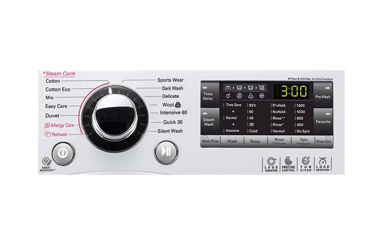 LG 1-7 kg Steam 6 Motion Direct Drive tvättmaskin, F14A8QDSA