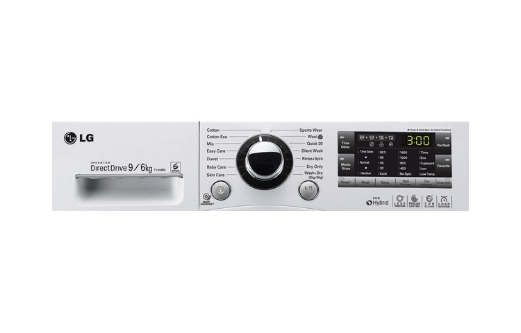 LG 1-9 kg 6 Motion DD tvätt/torkmaskin, F14A8RD