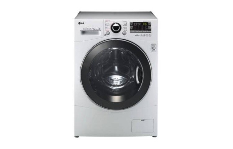 Vy framifrån av 1-9 kg Steam 6 Motion Direct Drive tvätt/torkmaskin F14A8RDS