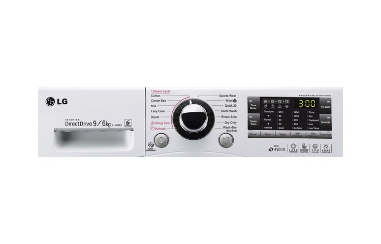 LG 1-9 kg Steam 6 Motion Direct Drive tvätt/torkmaskin, F14A8RDS