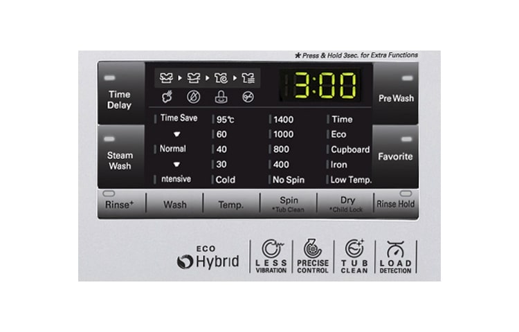 LG 1-9 kg Steam 6 Motion Direct Drive tvätt/torkmaskin, F14A8RDS