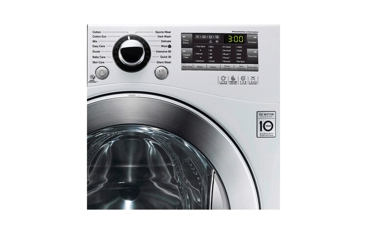 LG 1-8 kg Steam 6 Motion Direct Drive tvättmaskin, F14A8TDA