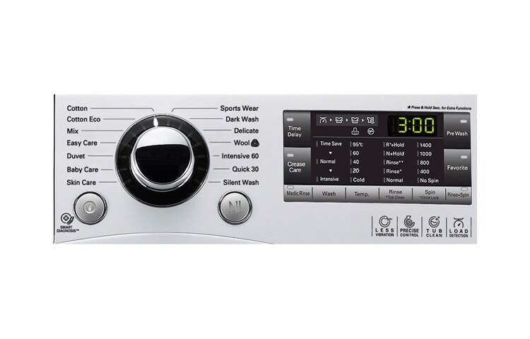 LG 1-8 kg Steam 6 Motion Direct Drive tvättmaskin, F14A8TDA