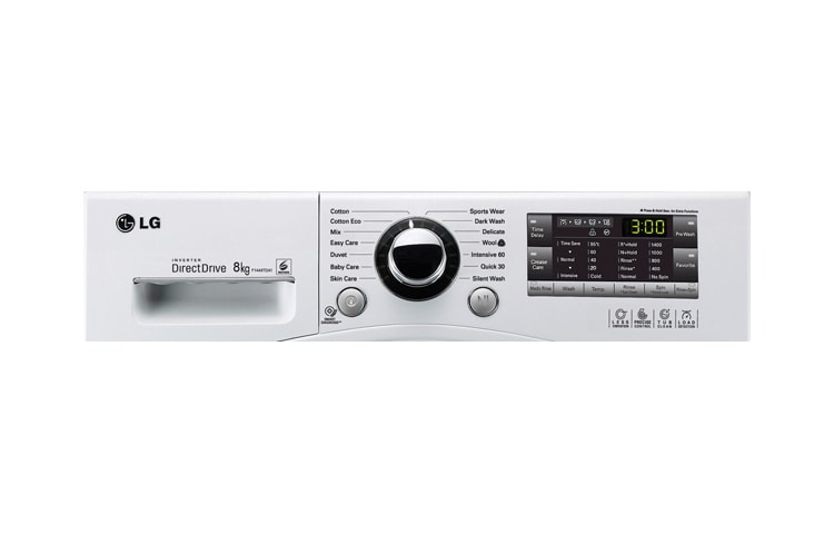 LG 1-8 kg 6 Motion Direct Drive tvättmaskin, energiklass A+++ (-20%), F14A8TDA1