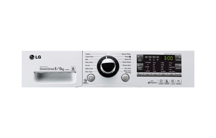 LG 1-8 kg 6 Motion DD tvätt/torkmaskin, F14A8YD