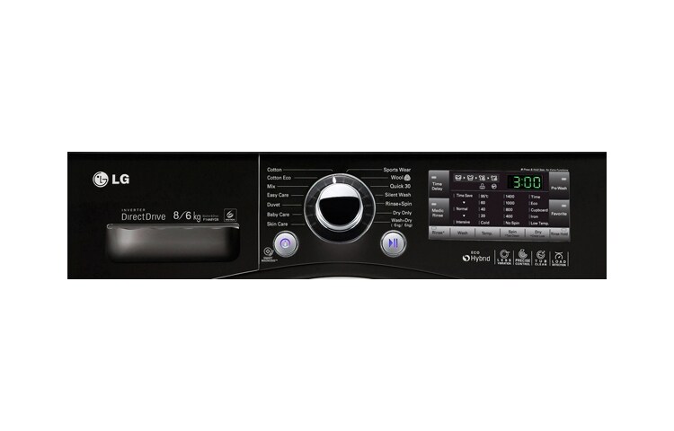 LG 1-8 / 1-6 kg 6 Motion Direct Drive tvätt/torkmaskin, F14A8YD6