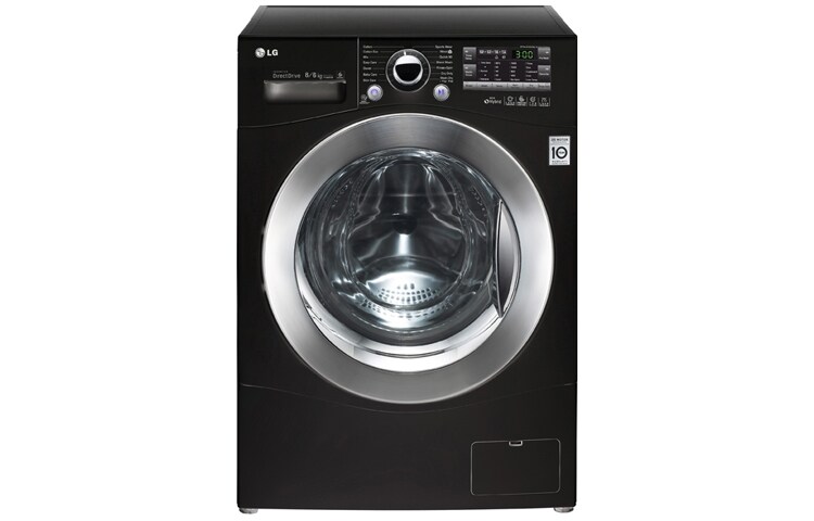 Vy framifrån av 1-8 / 1-6 kg 6 Motion Direct Drive tvätt/torkmaskin F14A8YD6