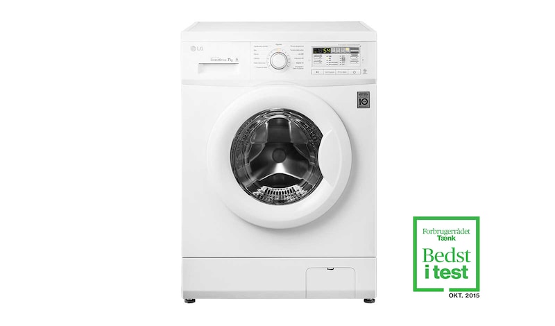 Vy framifrån av 1-7 kg Direct Drive tvättmaskin F14AW7