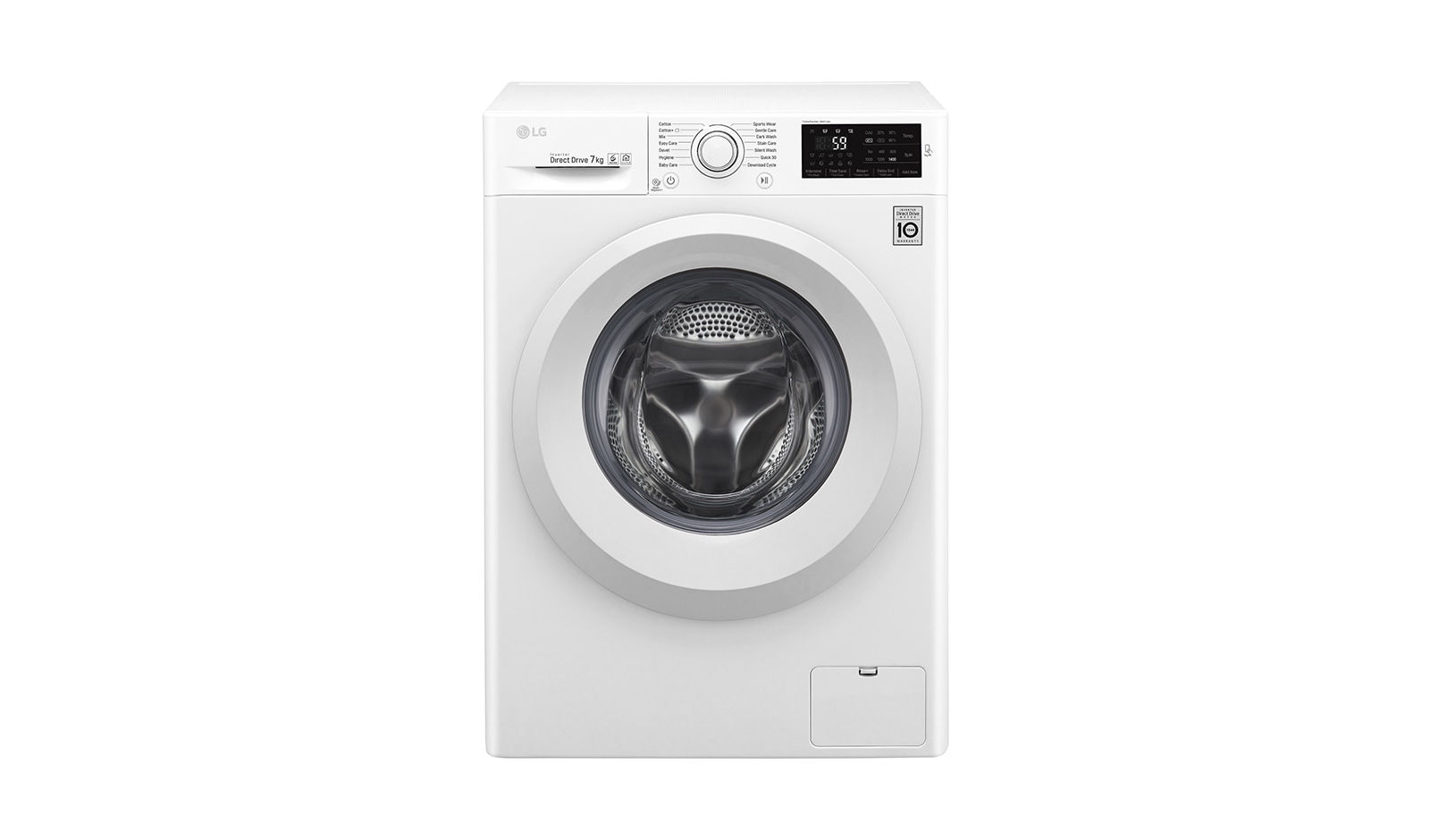 Vy framifrån av 1-7 kg  6 Motion Direct Drive tvättmaskin F14AW7S