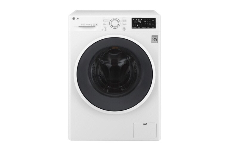 Vy framifrån av 1-8 kg Direct Drive tvättmaskin F14U2TDN0