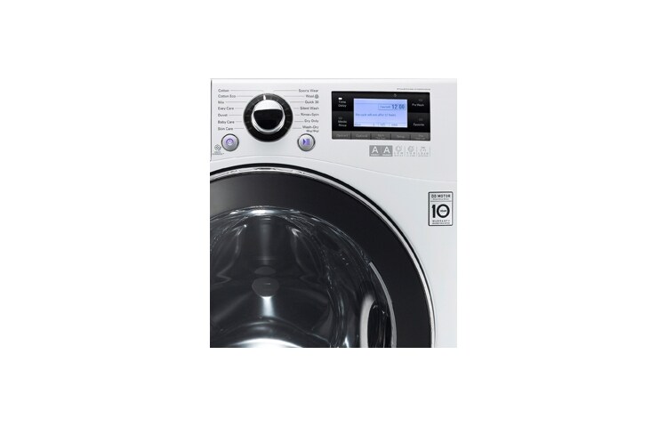 LG 1-12 kg Steam 6 Motion Direct Drive tvätt/torkmaskin, F1695RDH