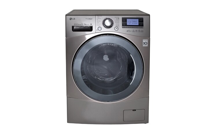 Vy framifrån av 1-12 kg Steam 6 Motion Direct Drive tvätt/torkmaskin  F1695RDH7