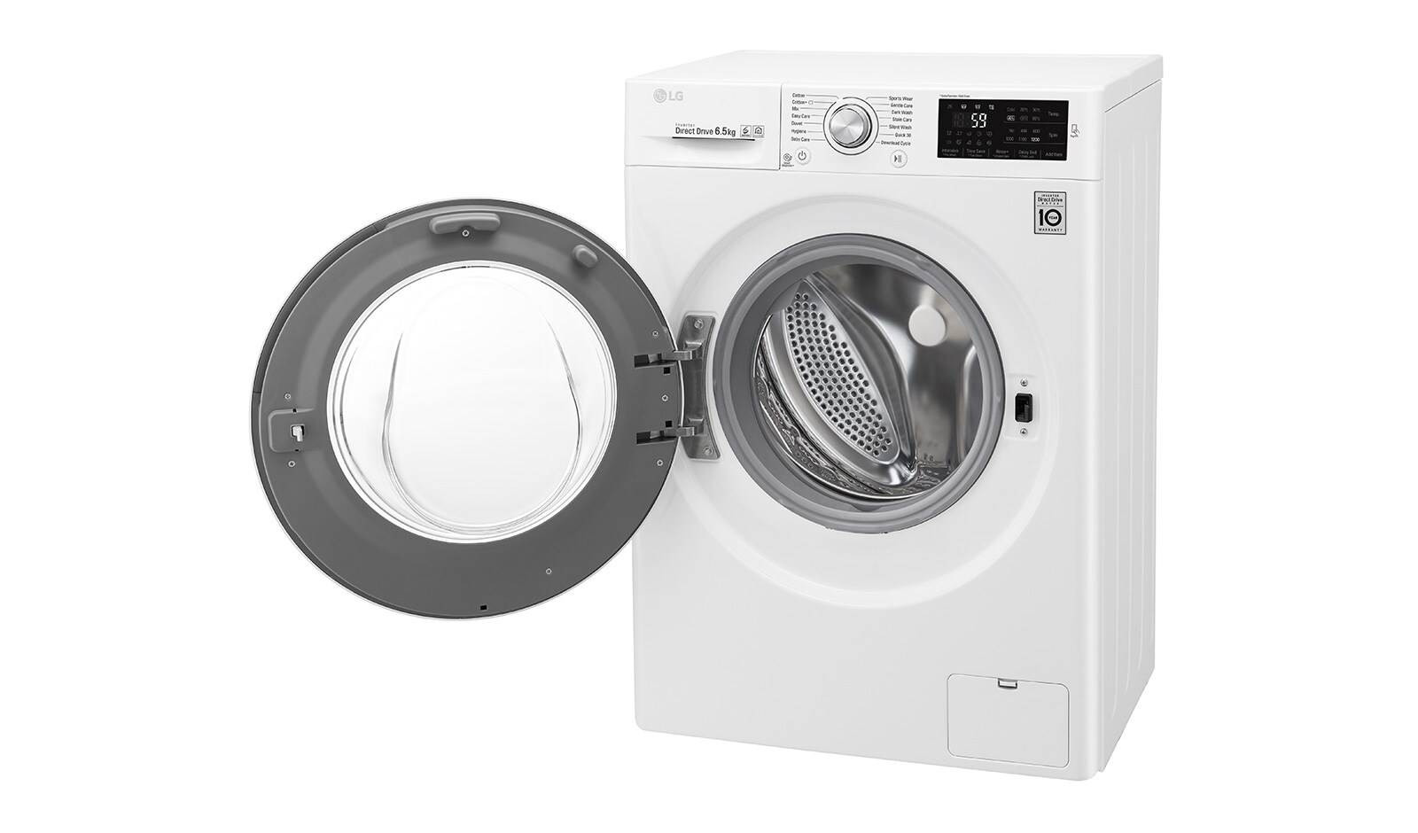 LG 1-6.5 kg 6 Motion Direct Drive tvättmaskin, slim (45cm djup), energiklass A+++ , F2J6WN1W
