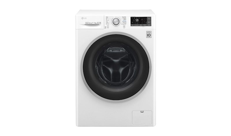 LG 1-7 kg / 1-4 kg 6 Motion Direct Drive Kombinerad tvätt/tork, slim 45cm djup, Wi-Fi & energiklass B, F2J7HM1W