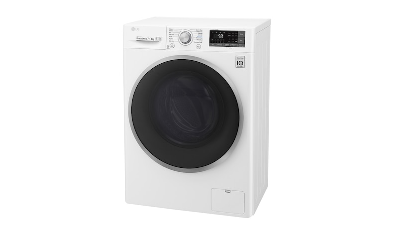 LG 1-7 kg / 1-4 kg 6 Motion Direct Drive Kombinerad tvätt/tork, slim 45cm djup, Wi-Fi & energiklass B, F2J7HM1W