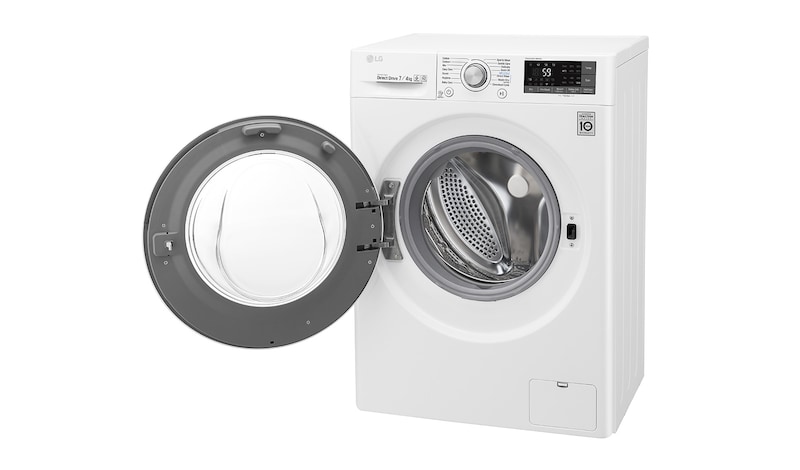 LG 1-7 kg / 1-4 kg 6 Motion Direct Drive Kombinerad tvätt/tork, slim 45cm djup, Wi-Fi & energiklass B, F2J7HM1W