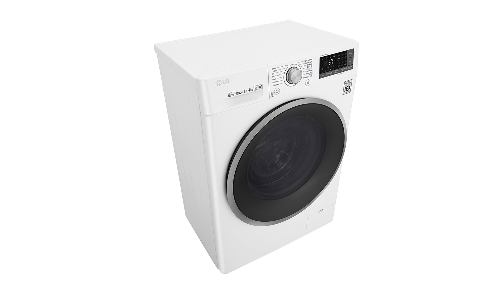 LG 1-7 kg / 1-4 kg 6 Motion Direct Drive Kombinerad tvätt/tork, slim 45cm djup, Wi-Fi & energiklass B, F2J7HM1W