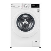 Vy framifrån av 7 kg Tvättmaskin(Vit) - Energiklass E, Steam, AI DD™, Smart Diagnosis™ F2WP207S0WS