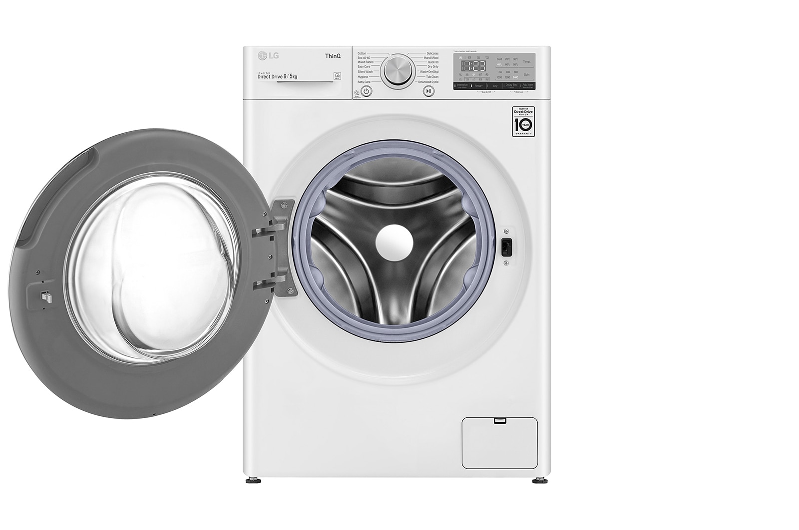 LG 9 kg / 5 kg Tvättmaskin/Torktumlare(Vit) - Energiklass E, AI DD™, Smart Diagnosis™ med Wi-Fi, F4DV409N1W