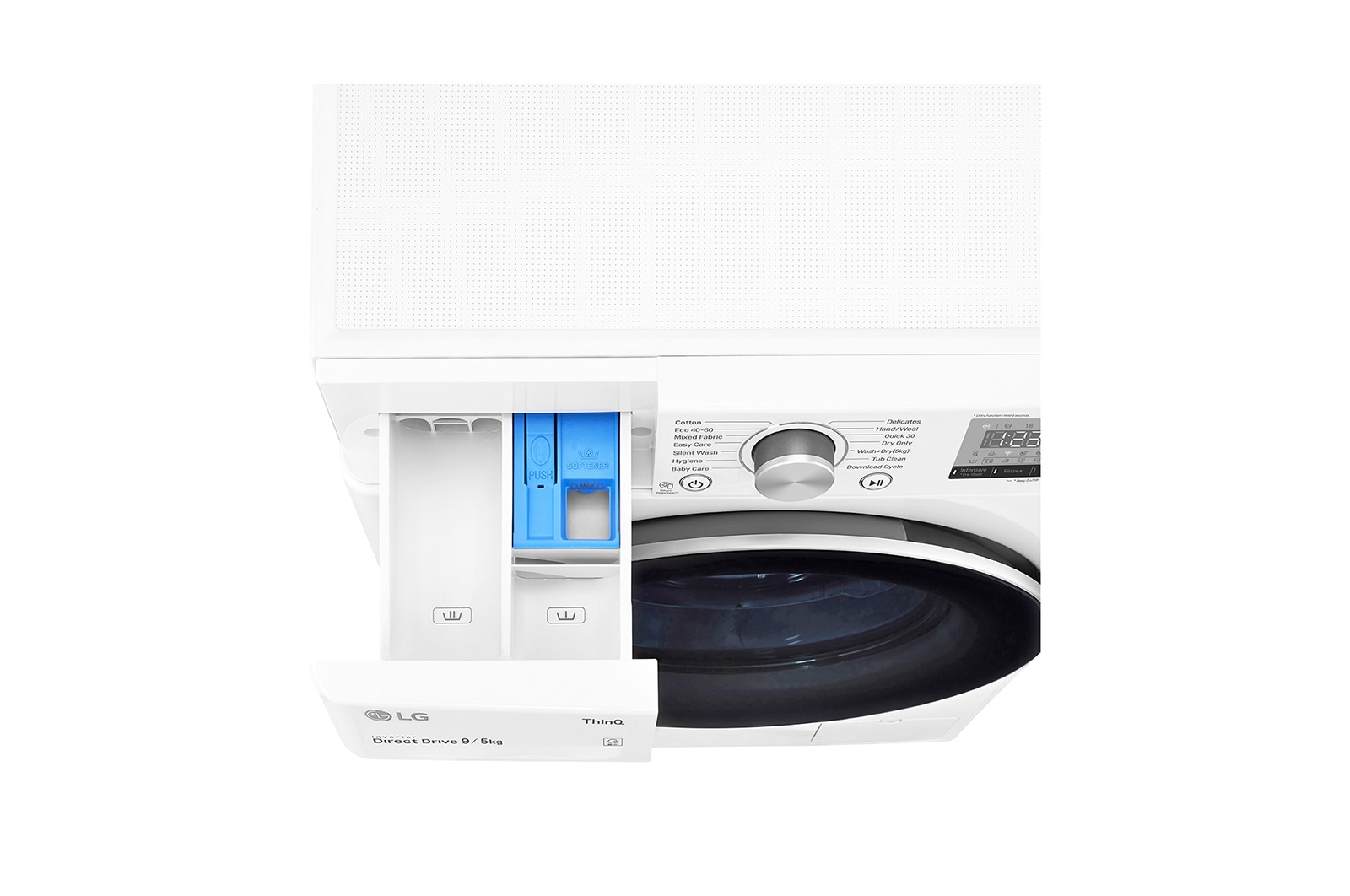 LG 9 kg / 5 kg Tvättmaskin/Torktumlare(Vit) - Energiklass E, AI DD™, Smart Diagnosis™ med Wi-Fi, F4DV409N1W