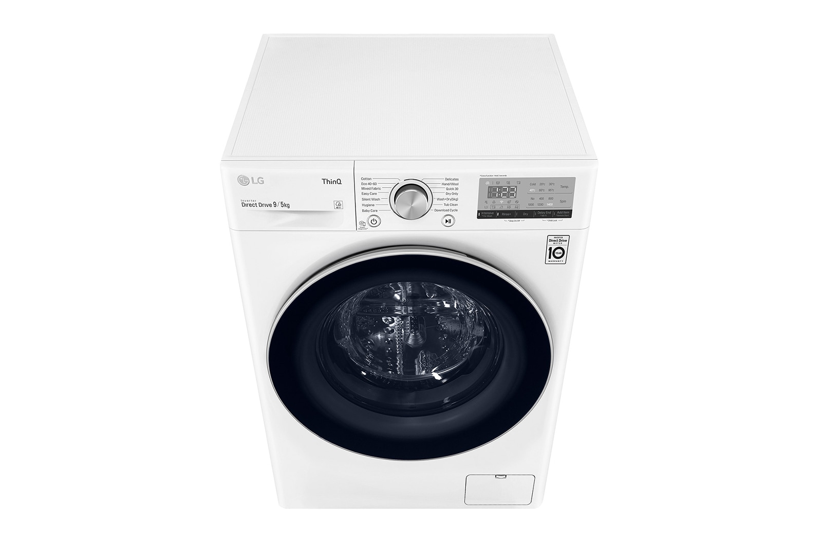 LG 9 kg / 5 kg Tvättmaskin/Torktumlare(Vit) - Energiklass E, AI DD™, Smart Diagnosis™ med Wi-Fi, F4DV409N1W