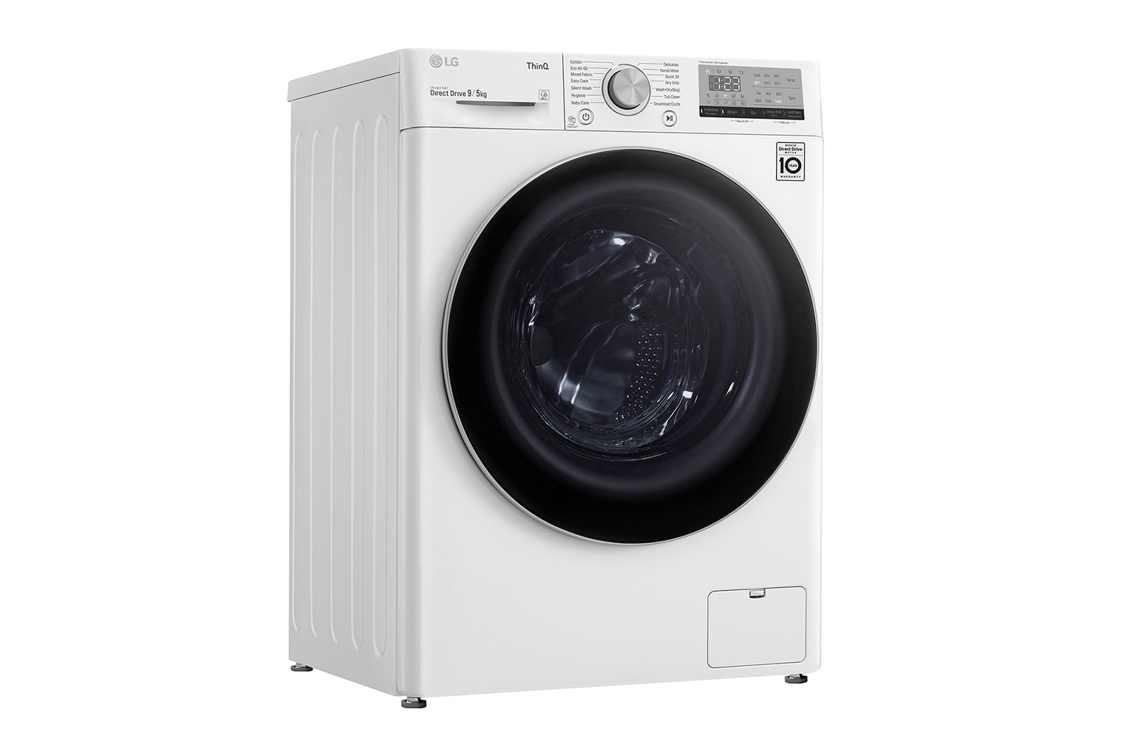 LG 9 kg / 5 kg Tvättmaskin/Torktumlare(Vit) - Energiklass E, AI DD™, Smart Diagnosis™ med Wi-Fi, F4DV409N1W