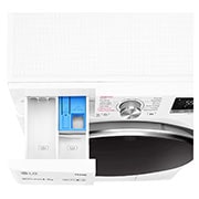 LG 8 kg / 6 kg Tvättmaskin/Torktumlare(Vit) - Steam, Energiklass E, AI DD™, Smart Diagnosis™ med Wi-Fi, F4DV508S2WE