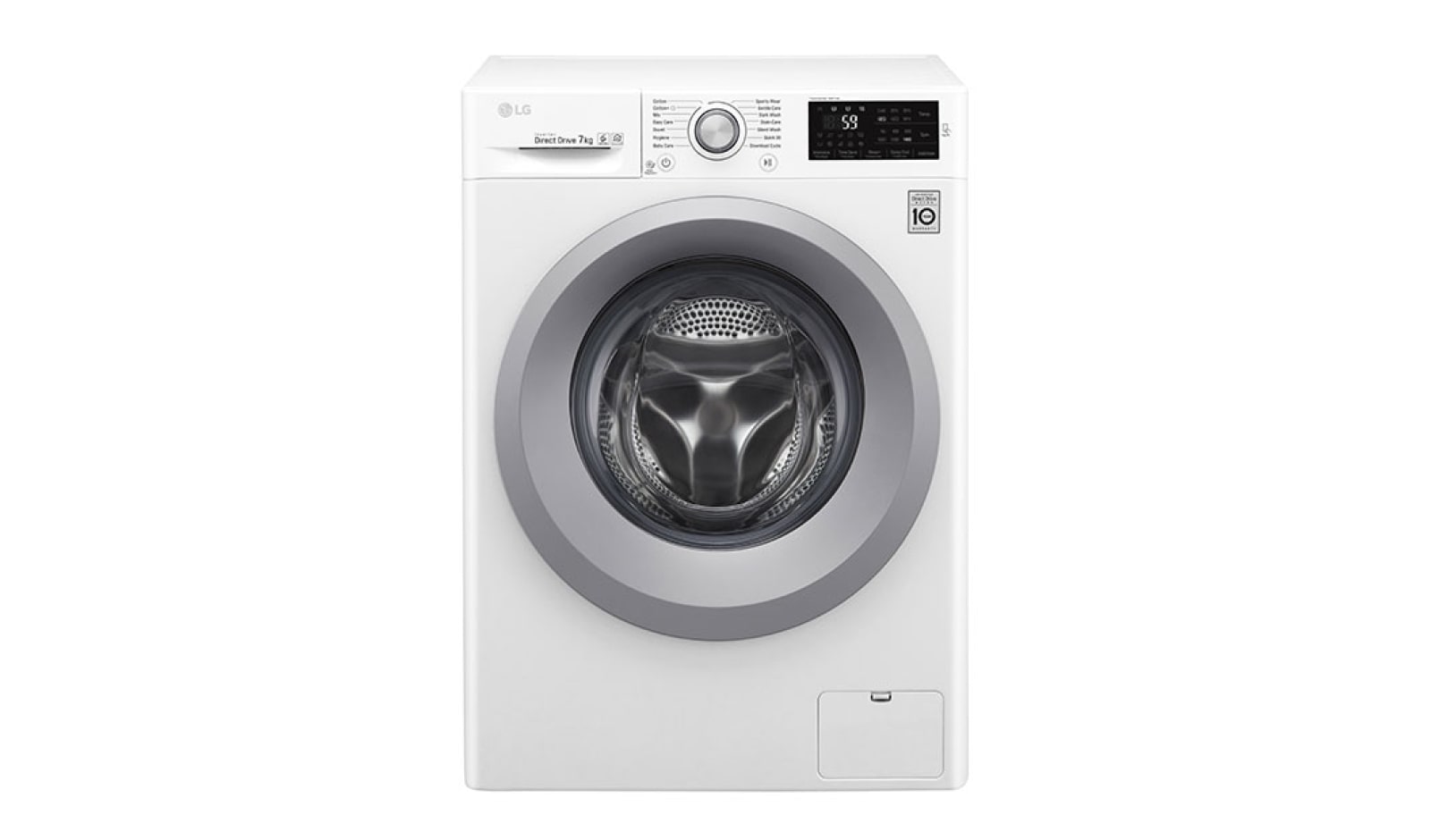 Vy framifrån av 1-7 kg  6 Motion Direct Drive tvättmaskin, NFC, energiklass A&#43;&#43;&#43; ( -30%) F4J5QN4W