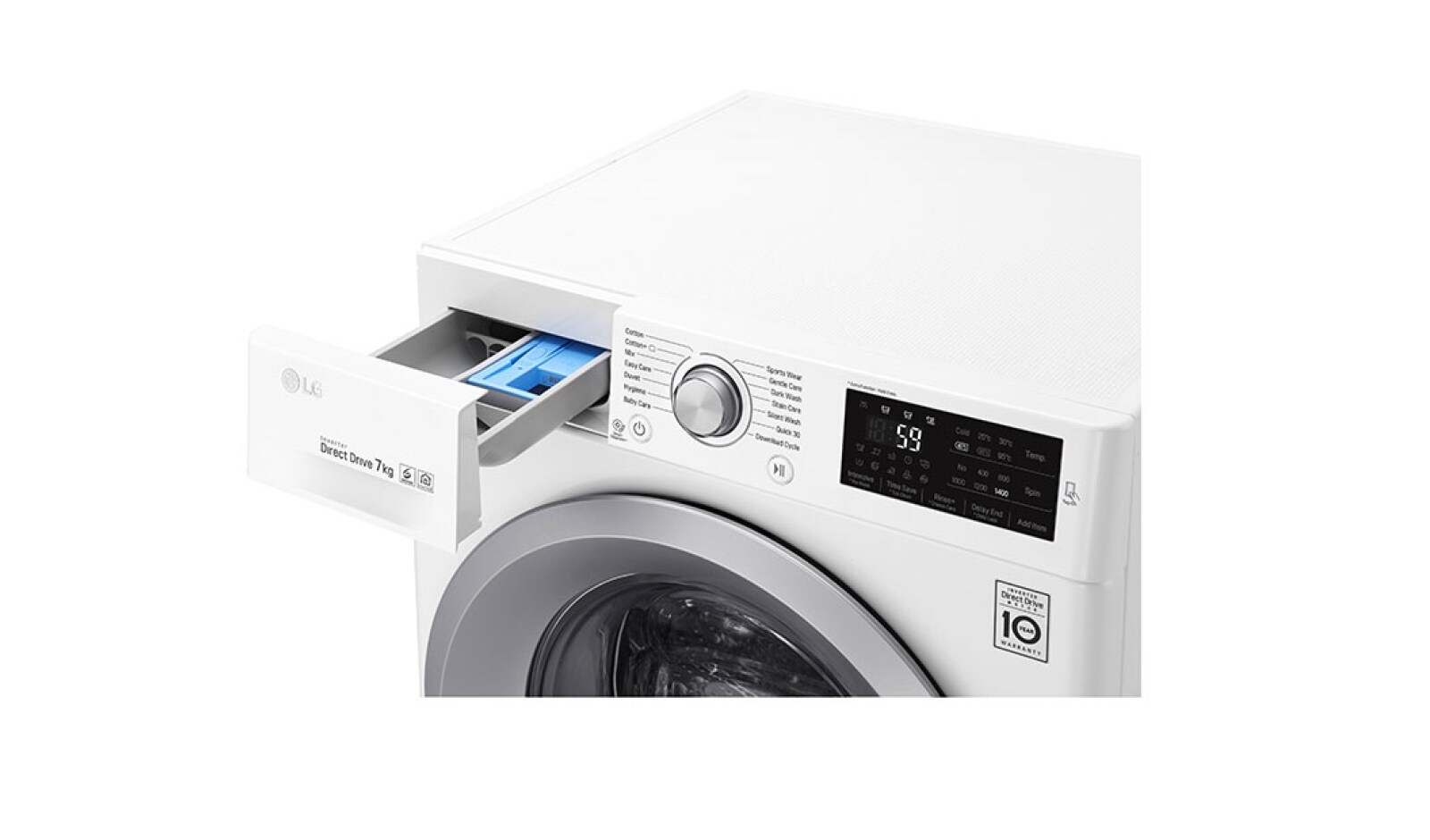LG 1-7 kg  6 Motion Direct Drive tvättmaskin, NFC, energiklass A+++ ( -30%), F4J5QN4W