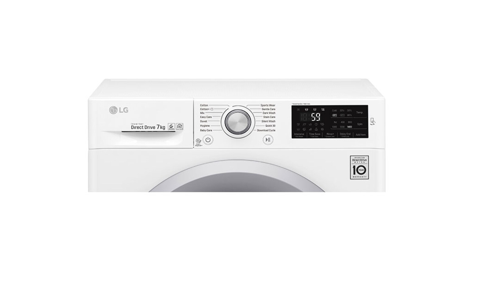 LG 1-7 kg  6 Motion Direct Drive tvättmaskin, NFC, energiklass A+++ ( -30%), F4J5QN4W