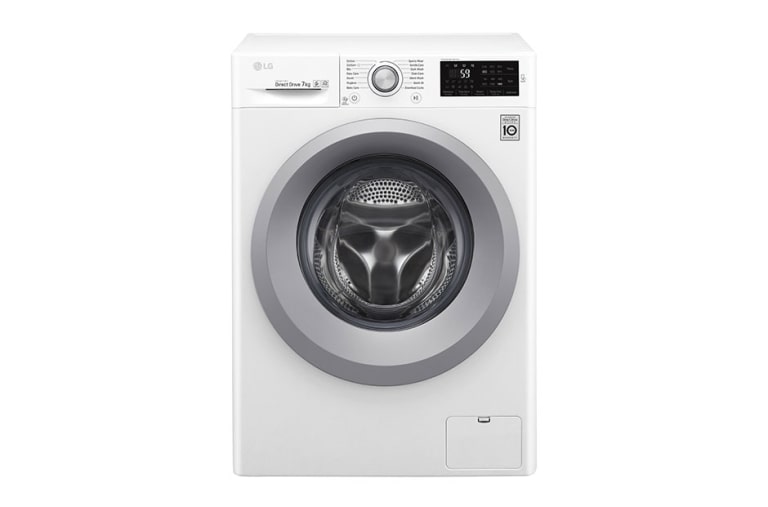 Vy framifrån av 1-7 kg  6 Motion Direct Drive tvättmaskin, NFC, energiklass A&#43;&#43;&#43; ( -30%) F4J5QN4W