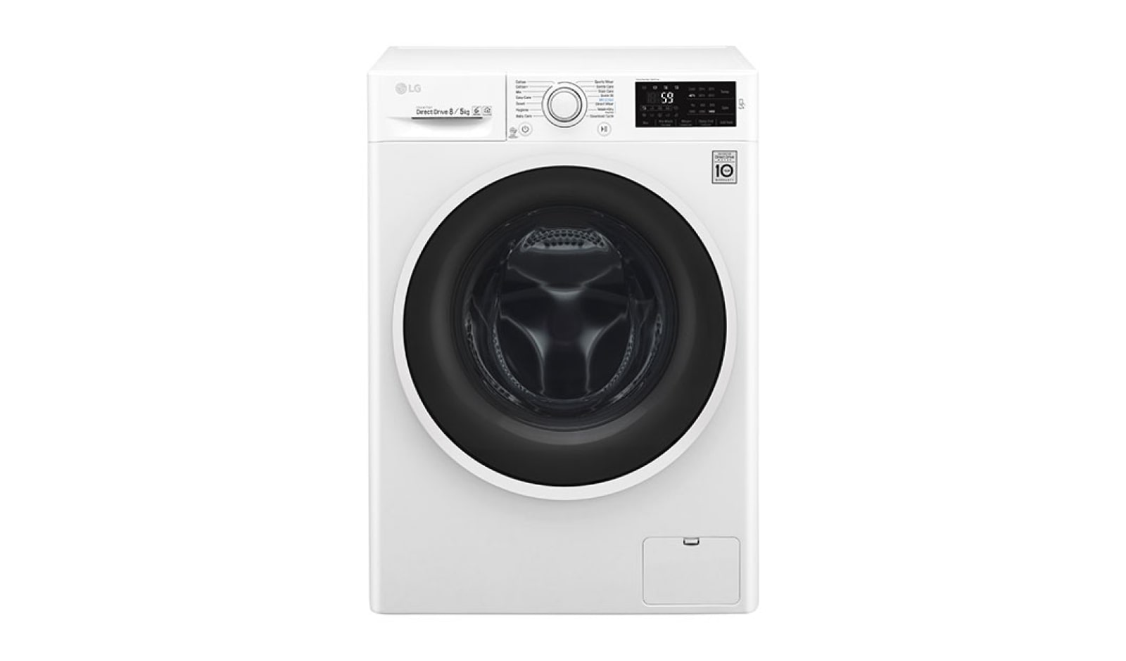 Vy framifrån av 1-8 kg / 1-5 kg 6 Motion Direct Drive Kombinerad tvätt/tork, NFC &amp; energiklass A  F4J6TM0W