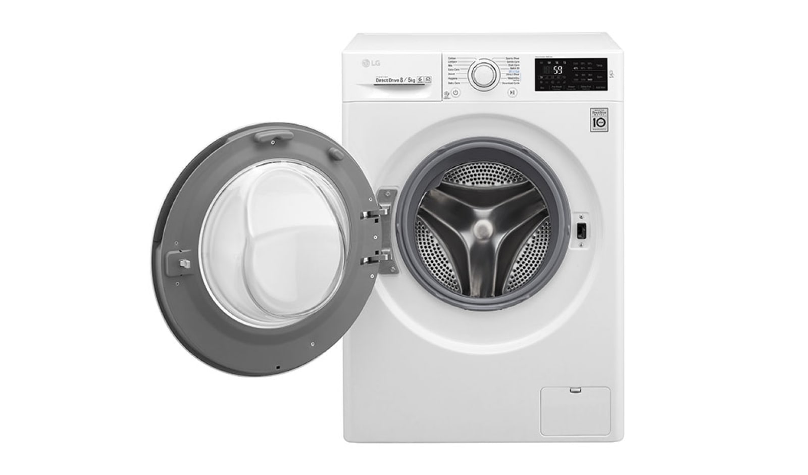 LG 1-8 kg / 1-5 kg 6 Motion Direct Drive Kombinerad tvätt/tork, NFC & energiklass A , F4J6TM0W