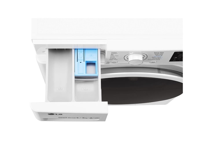 LG 1-8 kg / 1-5 kg 6 Motion Direct Drive Kombinerad tvätt/tork, NFC & energiklass A , F4J6TM0W