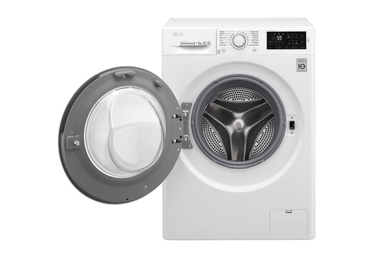 LG 1-8 kg / 1-5 kg 6 Motion Direct Drive Kombinerad tvätt/tork, NFC & energiklass A , F4J6TM0W