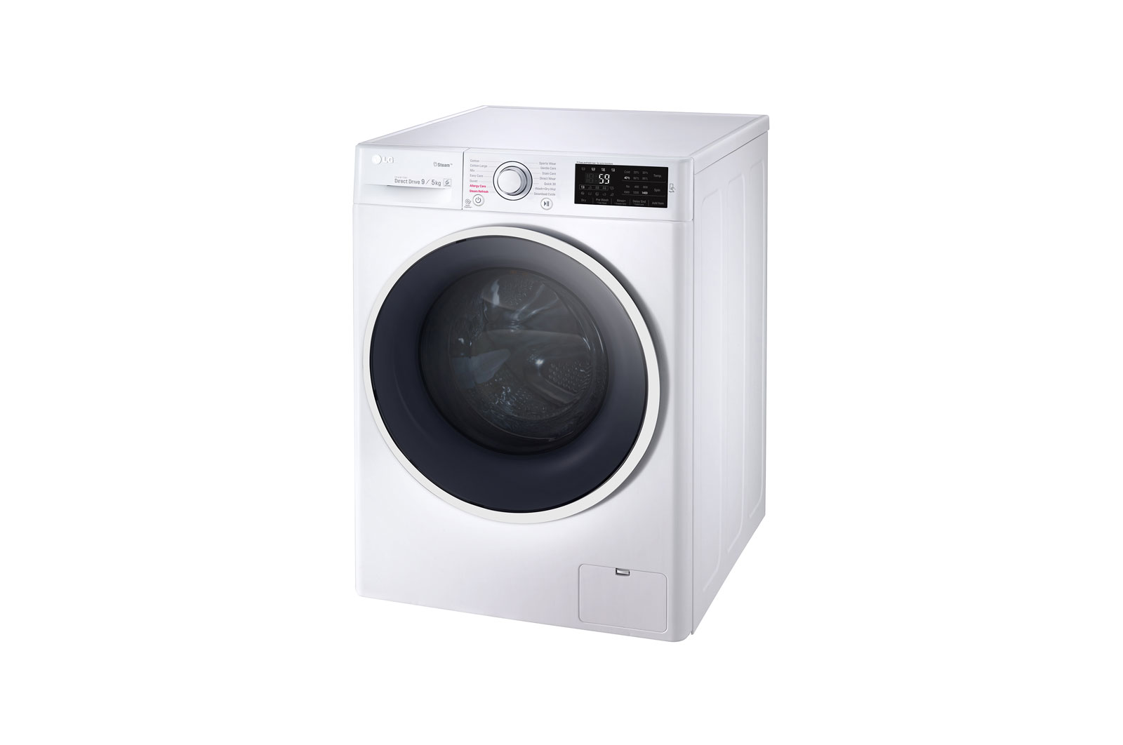 LG 1-9 kg / 1-5 kg Spa Steam & 6 Motion Direct Drive Kombinerad tvätt/tork, energiklass A, F4J6VG0W